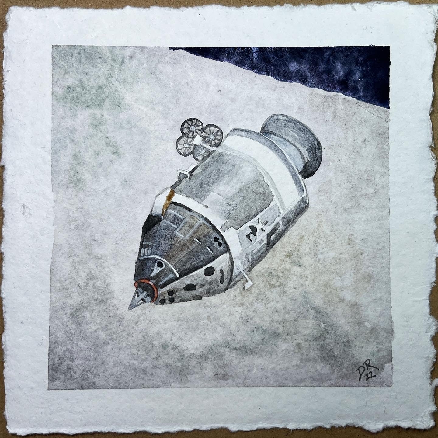 Silent Seas watercolor painting by Danielle Rose
