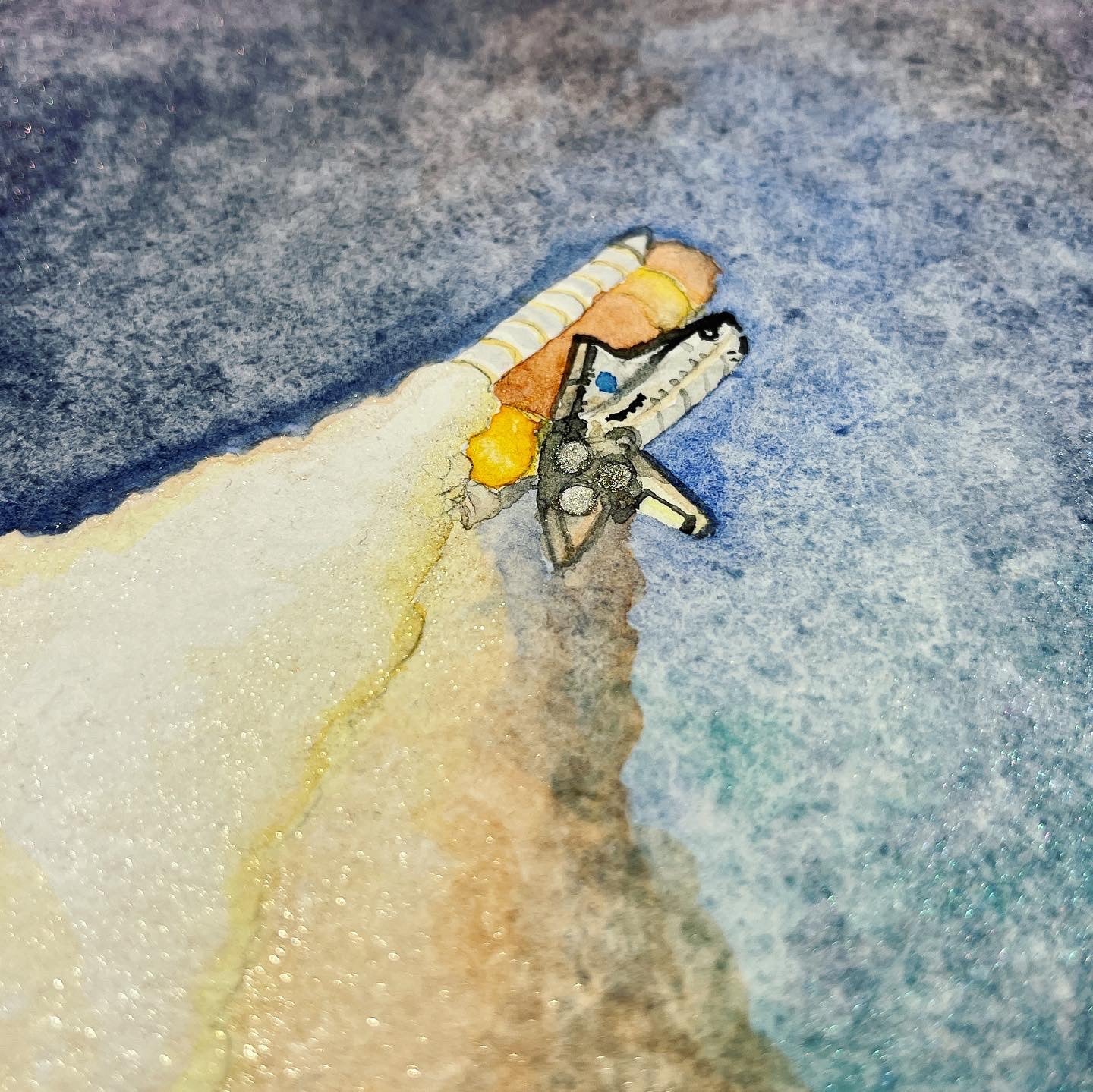 Into the Blue Original Painting