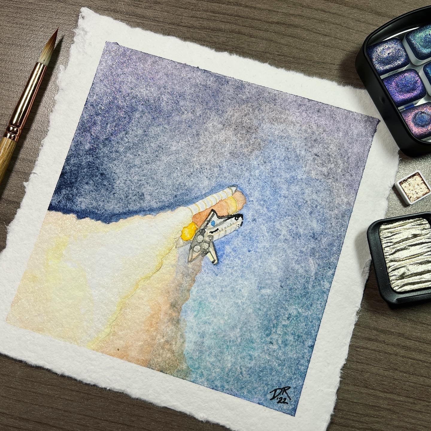 Into the Blue Original Painting