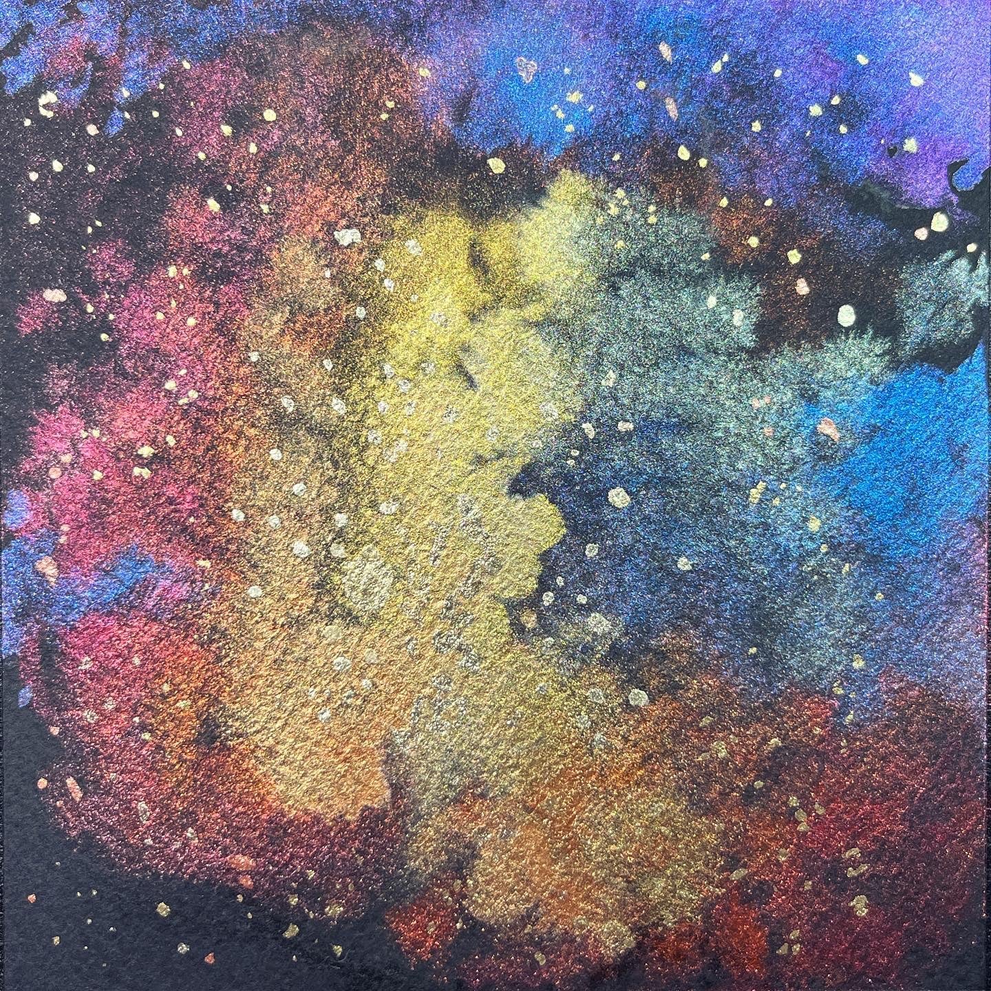 Star-Forming watercolor painting by Danielle Rose